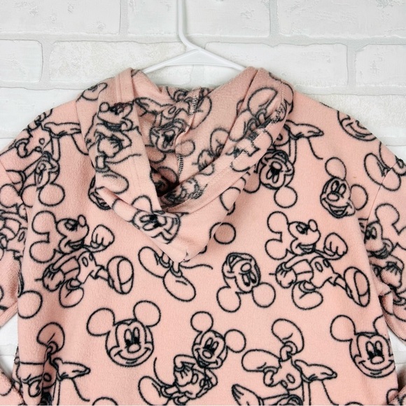 Mickey Mouse Disney Junior's Fleece Hoodie 1/4 Zip Pullover Casual Size Small - Picture 10 of 14